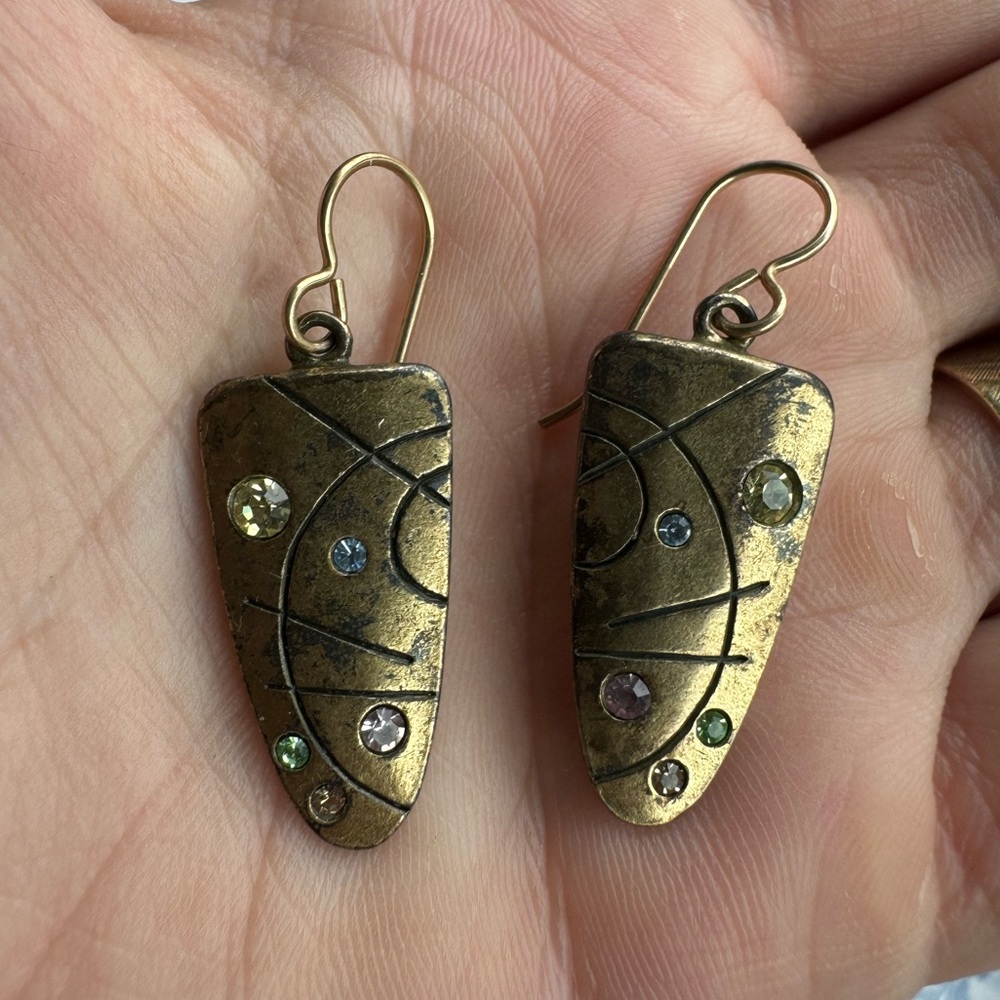 Patricia Locke gold tone earrings